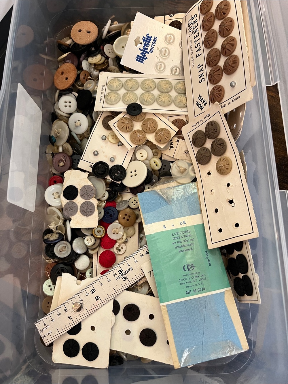 Vintage 1950’s Assorted Craft Buttons - Multi lot